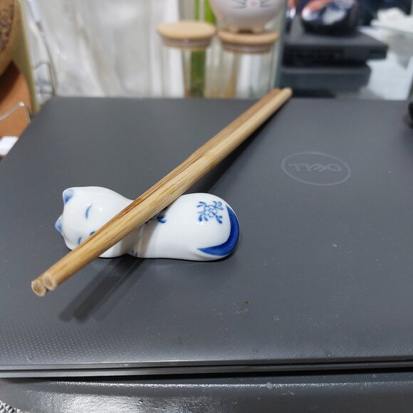 Cutie CAT Ceramic Chopstick Rests Hold Beautiful Cute Decor Practical - Picture 7 of 7